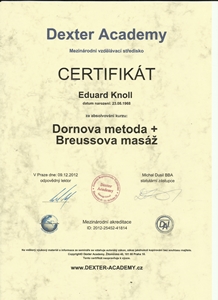 Certifikát Dornova meroda